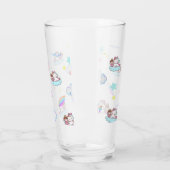 魔法のユニコーンプリンセスレインボーパターンのグラデーション タンブラーグラス (左)