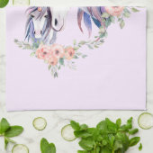 魔法のユニコーンママ&ベビー水彩 キッチンタオル (折り畳み)