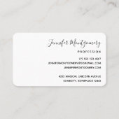 魔法のユニコーンママ&ベビー水彩 名刺 (裏面)