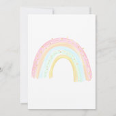 魔法のユニコーンムーンスターズガールの誕生日 招待状 (裏面)