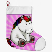 魔法のユニコーンラージクリスマスストッキング ラージクリスマスストッキング (正面)