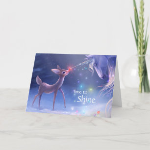 魔法のユニコーンルドルフのクリスマスを輝く時間 シーズンカード