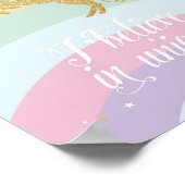 魔法のユニコーンレインボーポスター ポスター (角)