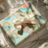 魔法のユニコーンレインボー ラッピングペーパー