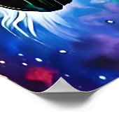 魔法のユニコーン印刷可能アートデジタ高品質ル ポスター (角)