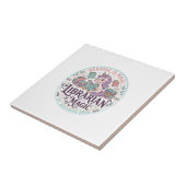 魔法のユニコーン司書 オリジナル商品 グラフィック タイル (側面)