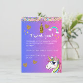 魔法のユニコーン感謝カード サンキューカード (スタンド正面)