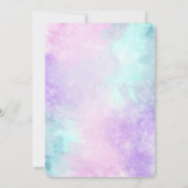 魔法のユニコーン招待状 招待状 (裏面)