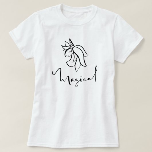 魔法のユニコーン書道Tシャツ Tシャツ (デザイン正面)