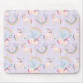 魔法のユニコーン模様 マウスパッド (正面)
