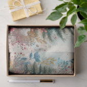 魔法のユニコーン水の色のフローラ森のデコページ 薄葉紙 (ギフト)