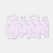 魔法のユニコーン虹のグラデーション誕生日パーティー フェイバーボックス (折り畳みなし)