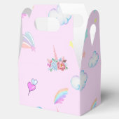 魔法のユニコーン虹のグラデーション誕生日パーティー フェイバーボックス (オープン)