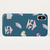 魔法のユニコーン虹の回転木馬パターン誕生日 Case-Mate iPhoneケース (裏面(横))