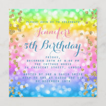 魔法のユニコーン虹色ベビー子供誕生日パーティー