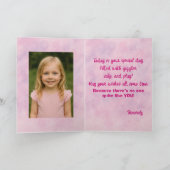 魔法のユニコーン誕生日の願い カード (内部)