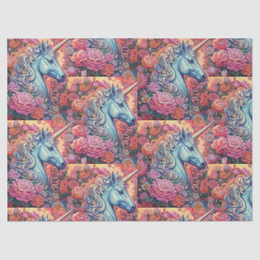 魔法のユニコーン誕生日キッズ 薄葉紙 (正面)