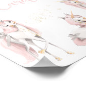 魔法のユニコーン誕生日ギフトサイン ポスター (角)