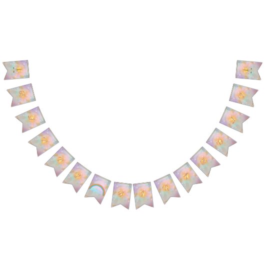 魔法のユニコーン誕生日パーティバンティングバナー バンティングフラッグ (全)