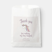 魔法のユニコーン誕生日パーティーの好意バッグ フェイバーバッグ (正面)