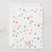 魔法のユニコーン誕生日パーティーへの招待 招待状 (裏面)