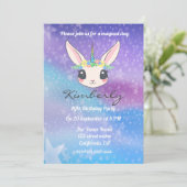 魔法のユニコーン誕生日パーティー 招待状 (スタンド正面)