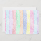 魔法のユニコーン誕生日写真招待状 招待状 (裏面)