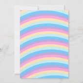 魔法のユニコーン誕生日招待状 レインボー招待 招待状 (裏面)