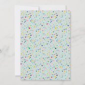 魔法のユニコーン誕生日Bash編集可能キッズパーティー 招待状 (裏面)