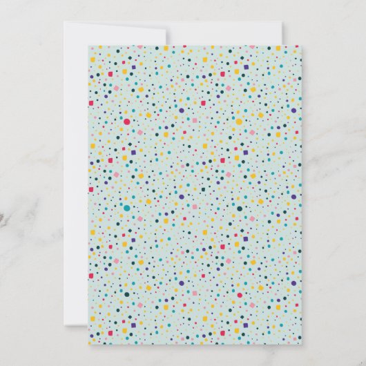 魔法のユニコーン誕生日Bash編集可能キッズパーティー 招待状 (裏面)