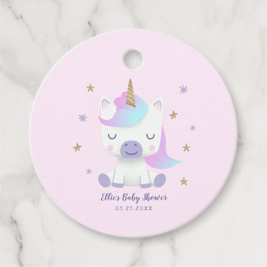 魔法のユニコーン赤ちゃんシャワースター フェイバータグ (正面)