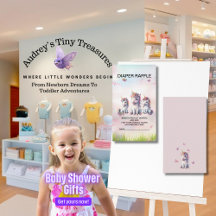 魔法のユニコーン赤ちゃんシャワーラッフルエンクロサーカード