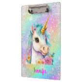 魔法のユニコーン輝く虹 クリップボード (左)
