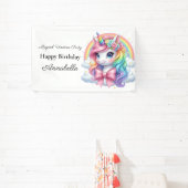 魔法のユニコーン1歳誕生日バナー｜パーティーサイン 横断幕 (インサイチュ)
