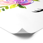 魔法のユニコーン,おとぎ話,女の子の子供部屋,ピンク ポスター (角)