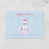 魔法のユニコーン コーリングカード (裏面)