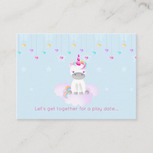 魔法のユニコーン コーリングカード (正面)