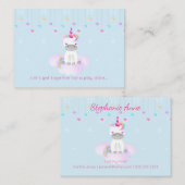 魔法のユニコーン コーリングカード (正面/裏面)