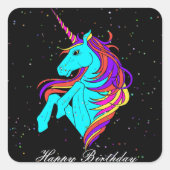 魔法のユニコーン スクエアシール (正面)
