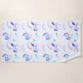 魔法のユニコーン ビーチタオル (正面)