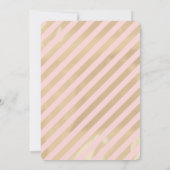 魔法のユニコーン ピンク×ゴールドの女の子の誕生日 招待状 (裏面)