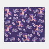 魔法のユニコーン フリースブランケット (正面(横))