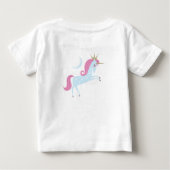 魔法のユニコーン ベビーTシャツ (裏面)