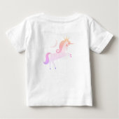 魔法のユニコーン ベビーTシャツ (裏面)