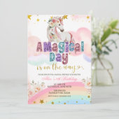 魔法のユニコーン マジカルデイがやってくる誕生日 招待状 (スタンド正面)