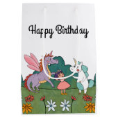 魔法のユニコーン ミディアムペーパーバッグ (裏面)