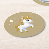 魔法のユニコーン ラウンドペーパーコースター (アングル)