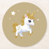 魔法のユニコーン ラウンドペーパーコースター (正面)