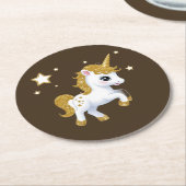 魔法のユニコーン ラウンドペーパーコースター (アングル)