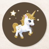 魔法のユニコーン ラウンドペーパーコースター (正面)